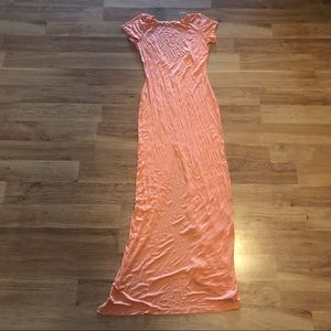 Back Deep V Maxi Dress - Size L
